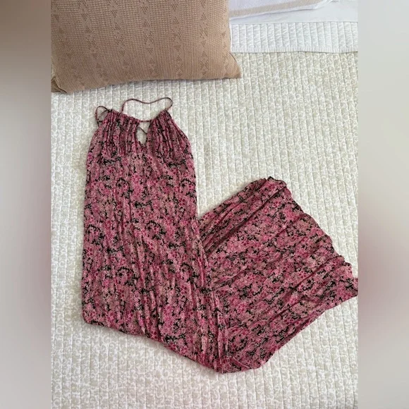 🌸 Free People Bon Voyage Floral Maxi Dress | Black Combo | Size M - Picture 6 of 15